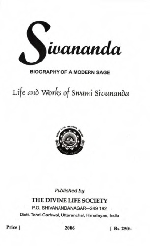 Life and works. [1], Biography of a modern sage.