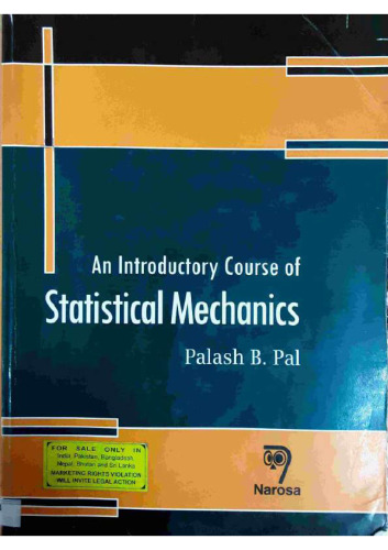 An Introductory Course Of Statistical Mechanics