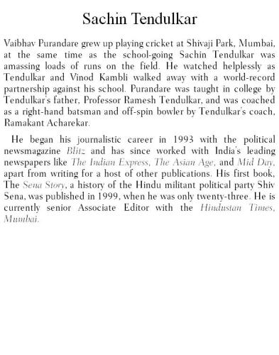 Sachin Tendulkar: A Definitive Biography