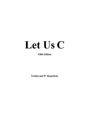 Let Us C