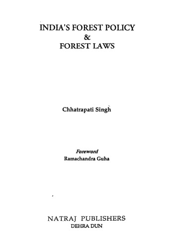 India's forest policy & forest laws