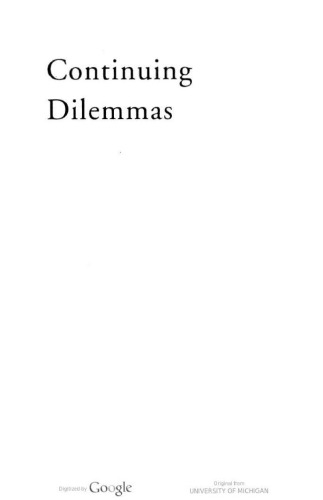 Continuing Dilemmas: Understanding Social Consciousness