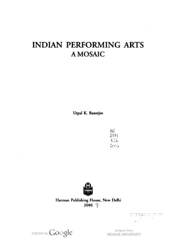 Indian Performing Arts : A Mosaic