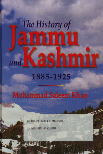 The History of Jammu & Kashmir, 1885-1925