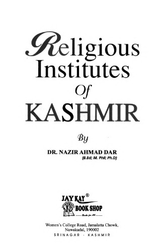 Religious institutes of Kashmir
