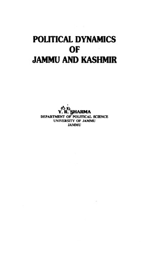 Political Dynamics of Jammu and Kashmir