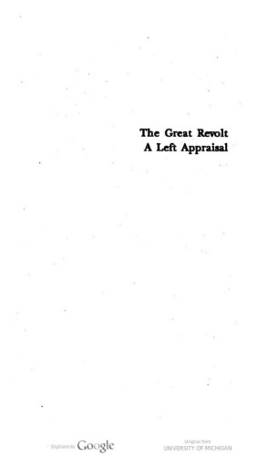 The great revolt, a left appraisal