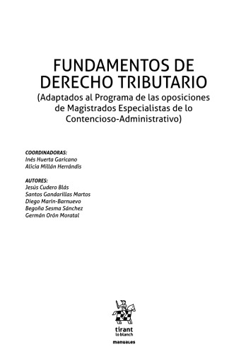Fundamentos de Derecho Tributario