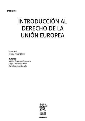 Introducción al Derecho de la Unión Europea
