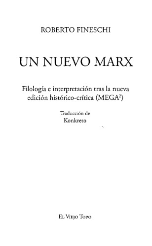 Un nuevo Marx
