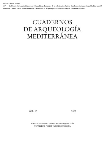 La Necrópolis Laurita (Almuñécar, Granada) en el contexto de la colonización fenicia