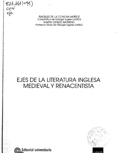 Ejes de la Literatura Inglesa Medieval y Renacentista