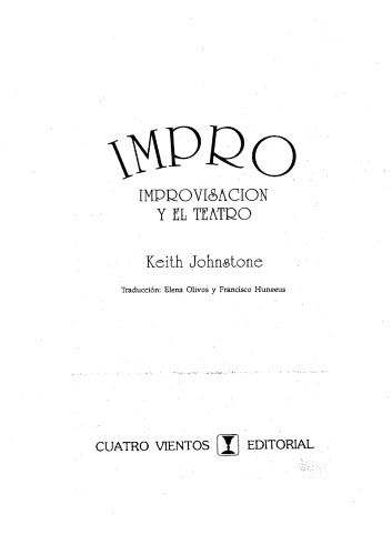 IMPRO : improvisación y el teatro