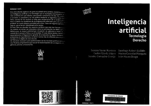 Inteligencia artificial. Tecnología derecho