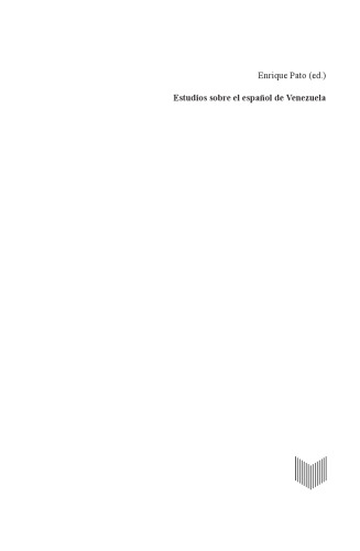 Estudios sobre el español de Venezuela