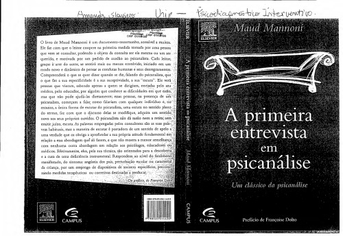 A primeira entrevista em psicanálise