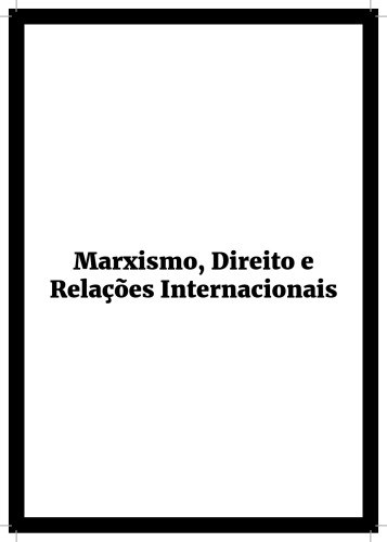 Marxismo, Direito e Relações Internacionais
