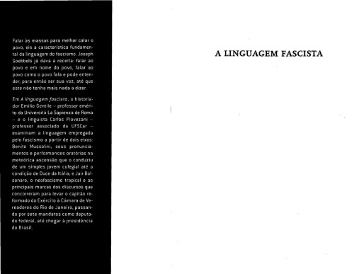 A linguagem fascista