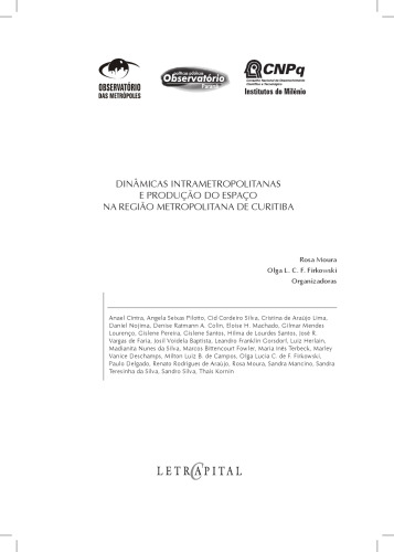 Dinâmicas intrametropolitanas e produção do espaço na Região Metropolitana de Curitiba