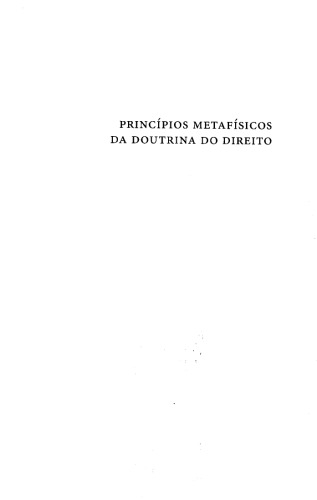 Princípios metafísicos da doutrina do direito