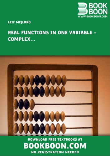 Real Functions in One Variable Complex Numbers Examples Calculus 1c-4