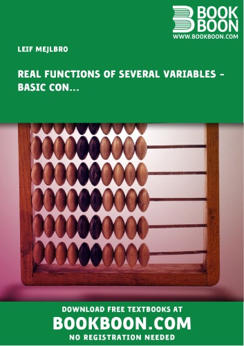 Real Functions of Several Variables Examples of Basic Concepts, Examination of Functions, Level Curves and Level Surfaces, Description of Curves Calculus 2c-1