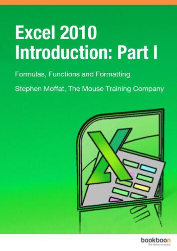 Excel 2010 Introduction: Part 1