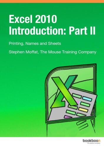 Excel 2010 Introduction: Part 2