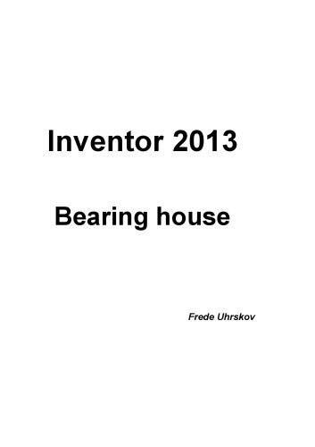 Inventor 2013 - bearing house