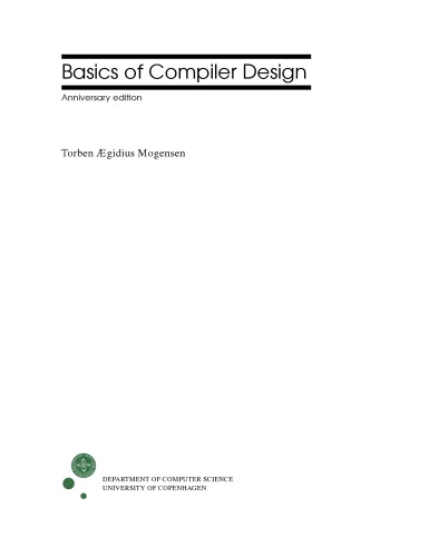 Basics of compiler design