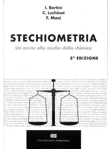 Stechiometria, un avvio allo studio della chimica