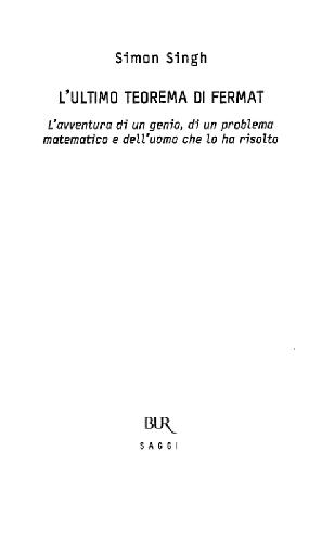 L'Ultimo Teorema di Fermat