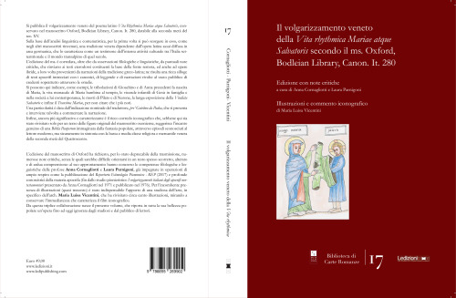 Il volgarizzamento veneto della «Vita rhytmica Mariae atque Salvatoris» secondo il ms. Oxford, Bodleian Library, Canon. It. 280 ()