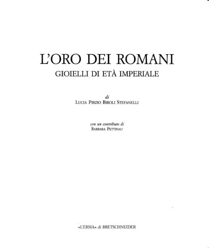 L'oro dei romani: gioielli di età imperiale