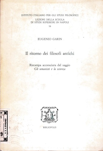 Il ritorno dei filosofi antichi