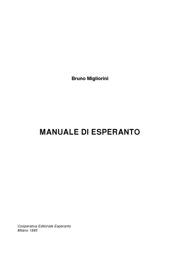 Manuale di Esperanto