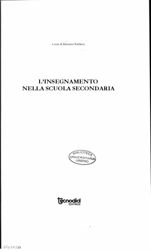 L’ insegnamento nella scuola secondaria