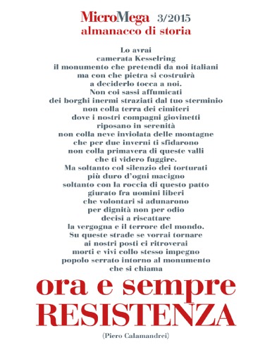 3/2015. Almanacco di storia. Ora e sempre Resistenza