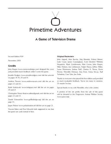 Primetime Adventures RPG