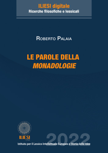Le parole della "Monadologie" [di Leibniz]