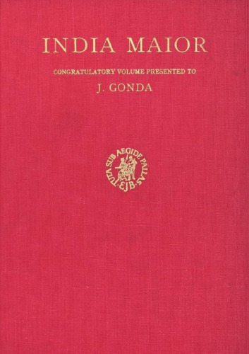 India Maior: Congratulatory Volume Presented to J. Gonda