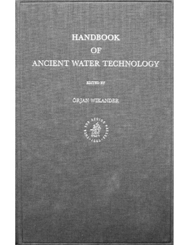 Handbook of ancient water technology