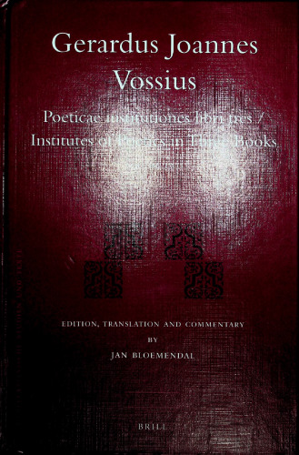 Institutes of Poetics in Three Books