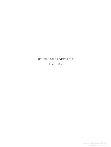 Special Maps of Persia 1477-1925