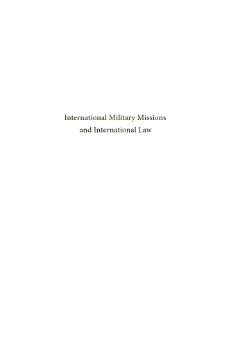International Military Missions and International Law
