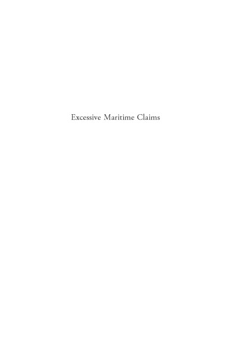 Excessive Maritime Claims : Third Edition