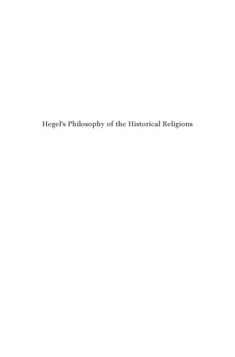 Hegel's Philosophy of the Historical Religions