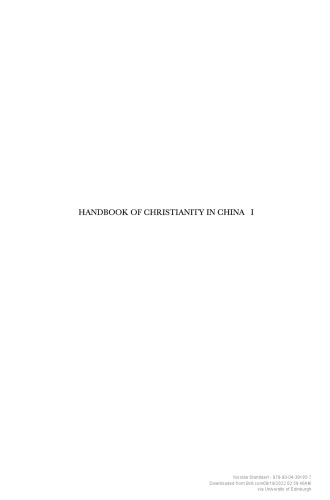 Handbook of Christianity in China, Volume 1: 635 - 1800