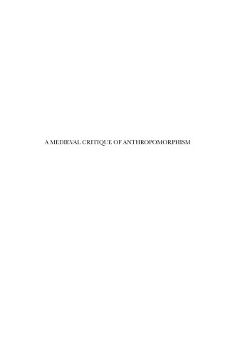 A Medieval Critique of Anthropomorphism