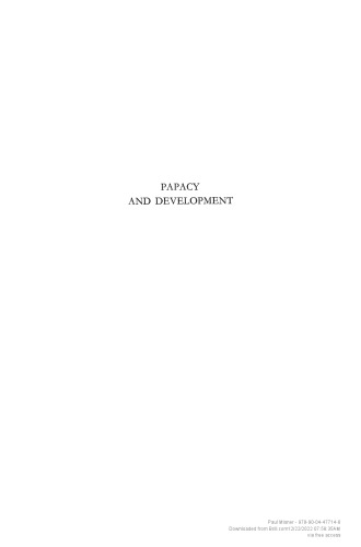 Papacy and Development. Newman and the Primacy of the Pope